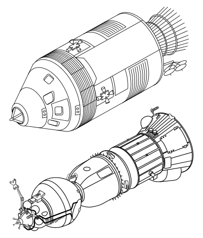 Sketch of spacecraft